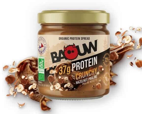 BAOUW Baouw Crema Spalmabile Pralinato alle Nocciole con 37g di Proteine