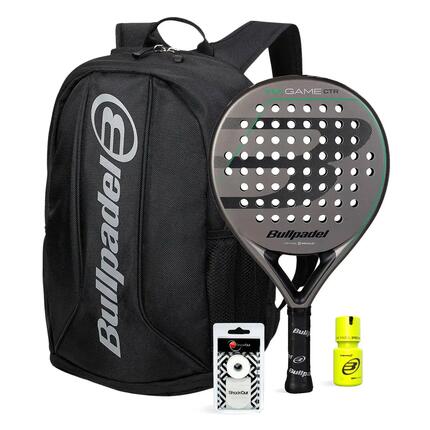 Pack Bullpdel Game Ctr Gris Mochila Avant 2 Dry Grip