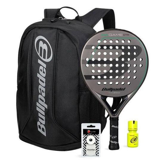 Pack Bullpdel Game Ctr Gris Mochila Avant 2 Dry Grip