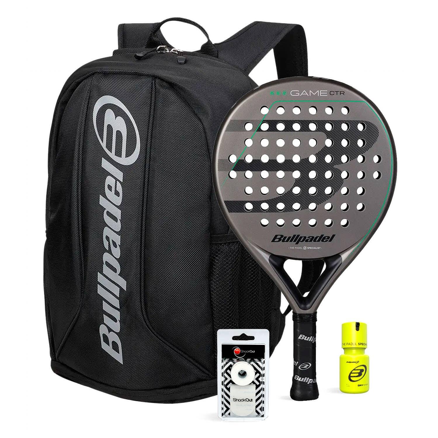Bullpadel - Pack Bullpdel Game Ctr Gris Sac Avant 2 Dry Grip - Raquette De Padel - Multicolore - Taille Unique - Decathlon