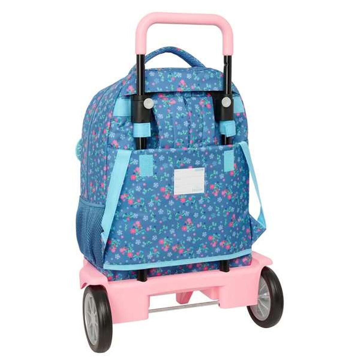 Mochila Escolar con Ruedas DISNEY FROZEN Azul 2/2