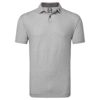Polo Golf Footjoy Tweed Texture Hombre Gris