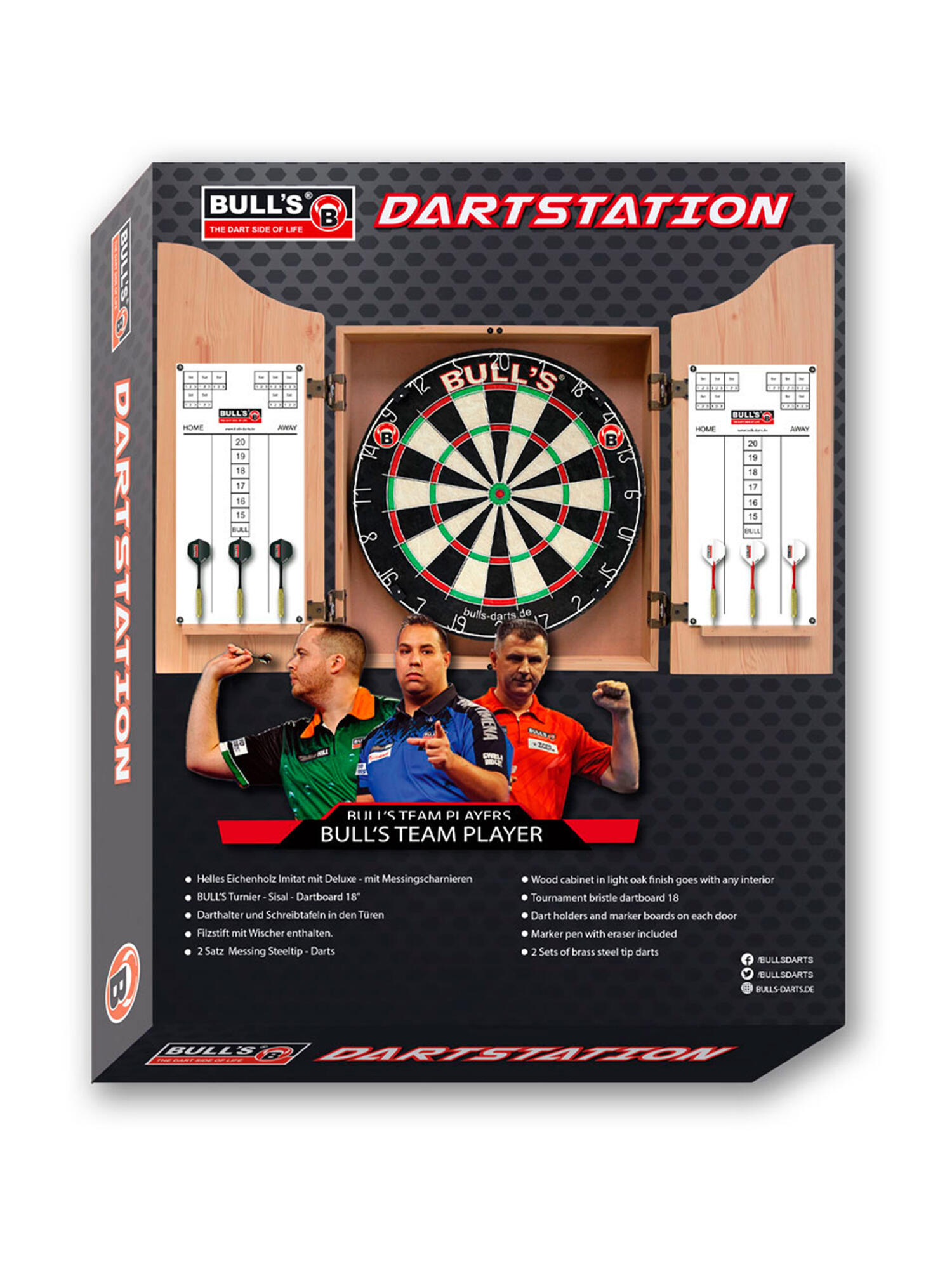 Darts Dart-Wandschutz unisex - Classic Dartstation Boardschutz Set inkl. Schreib 4/4
