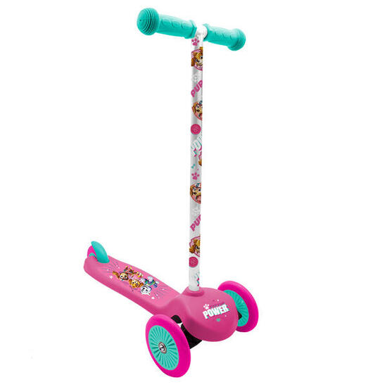 Mädchen-Balance-Scooter mit 3 Rädern Paw Patrol, rosa