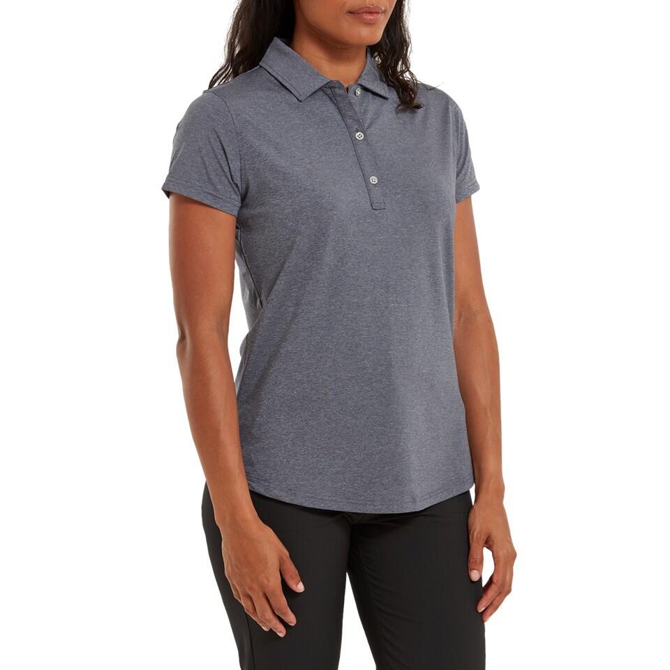 FOOTJOY Polo Golf Footjoy Heather Self-Collar Lisle Damen Grau