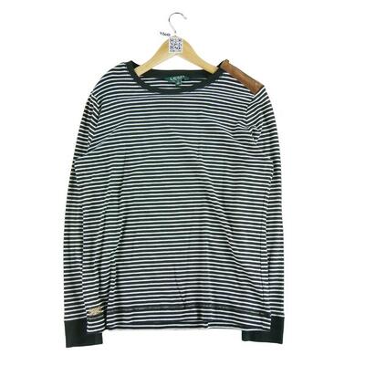 Second life - Langarm Damen T-Shirt Schwarz - Wie neu