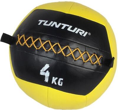 Wall balls - 4 kg - medicine - fitness bal - geel