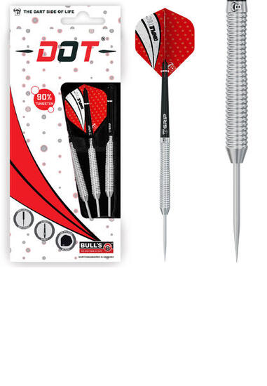 Darts Steeldarts unisex - Dot D2 Dartpfeile 90% Tungsten Darts-Set Profi