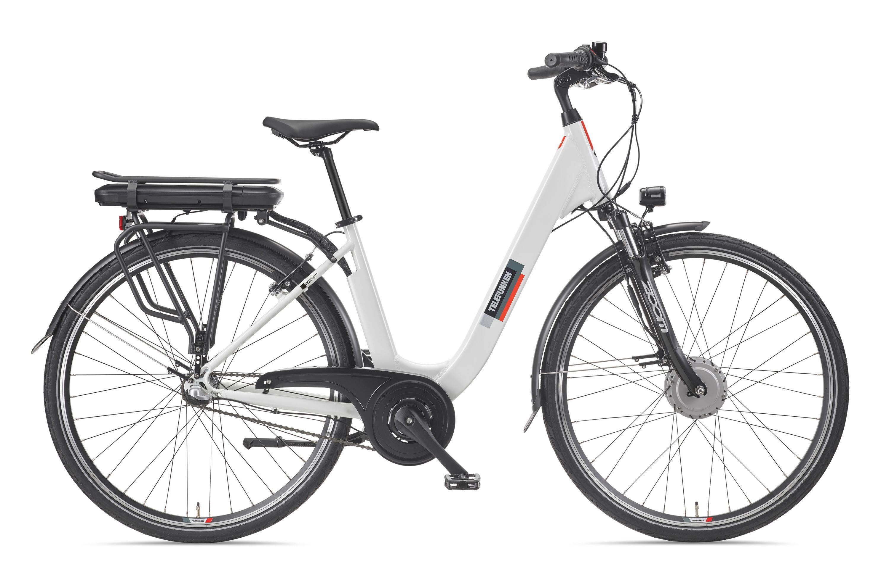 E-Bike RC836 28 Zoll 3-Gang Pedelec City Elektrofahrrad Herren Damen weiß 2/7