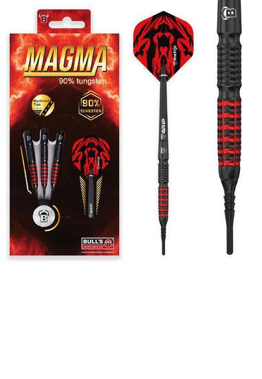 Darts Softdarts unisex - Magma Dartpfeile 90% Tungsten Darts-Set Profi