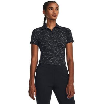 Polo Under Armour Playoff Printed SS da donna nera