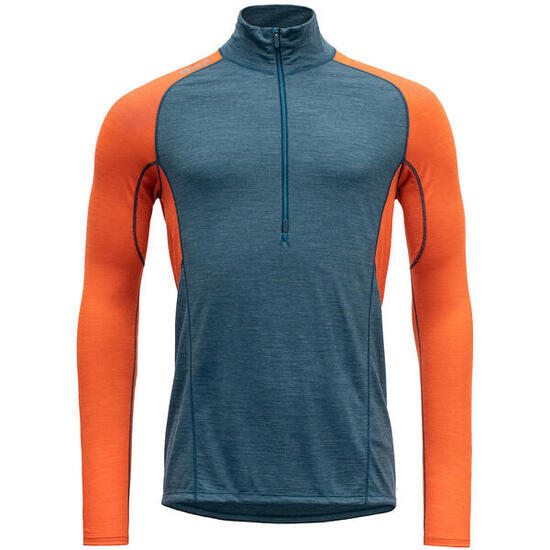 Rollkragen M RUNNING MERINO 130 ZIP NECK
