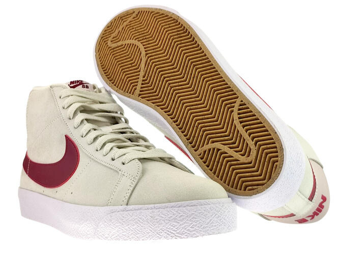 Nike SB Zoom Blazer Mid FD0731-100 Pale Ivory/Noble Red-Silt Red 41 3/4