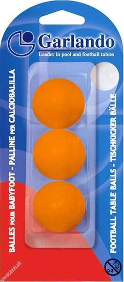 Voetbaltafel Balletjes - Oranje - 3 stuks