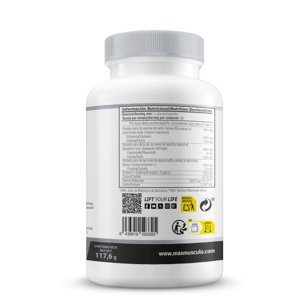 Liver Detox - 120 vegetable capsules de MASmusculo 3/5