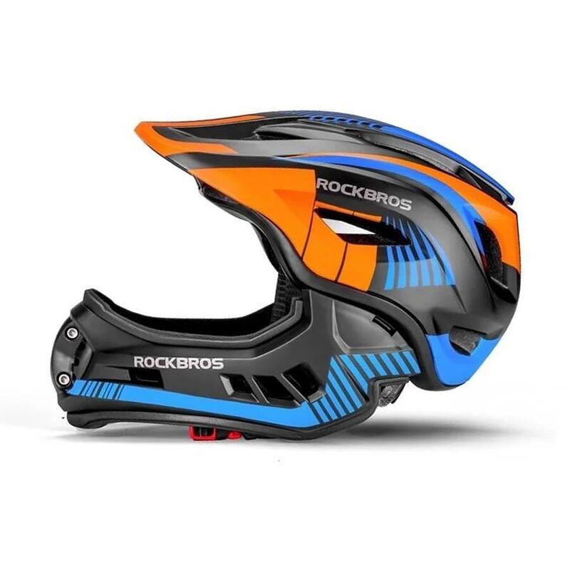 Cască full-face Rockbros pentru sport și ciclism, albastru, 48-52 cm.