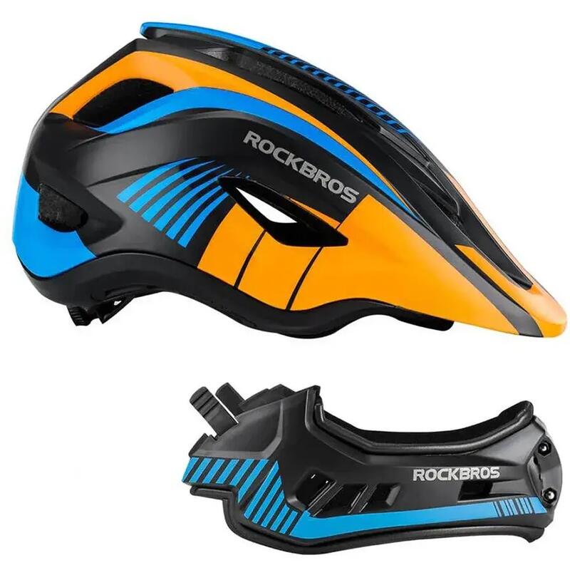 Cască full-face Rockbros pentru sport și ciclism, albastru, 48-52 cm.