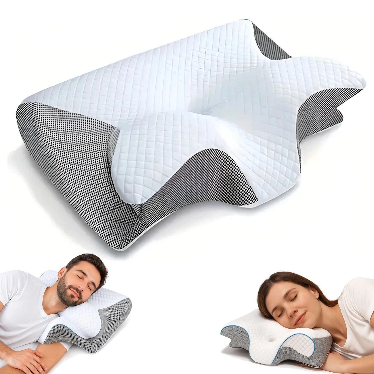 Cuscino cervicale per Dormire in Memory Foam Ergonomico 2 IN 1 FF 1/6