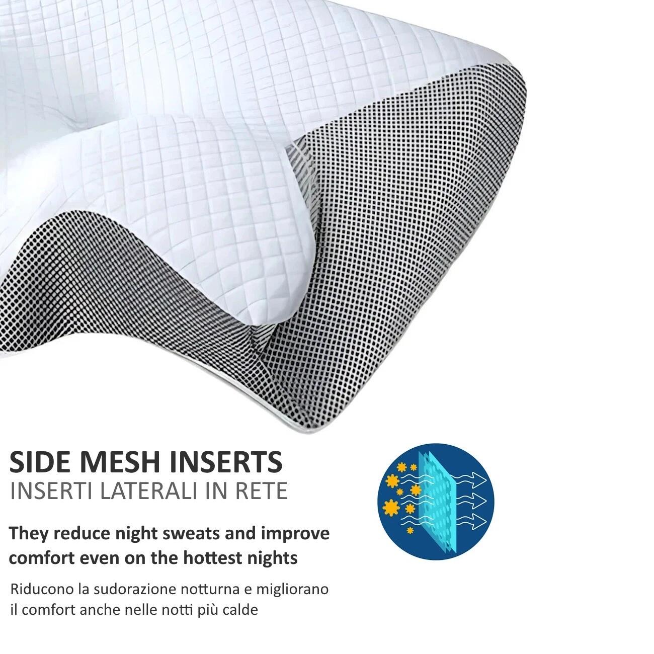 Cuscino cervicale per Dormire in Memory Foam Ergonomico 2 IN 1 FF 5/6