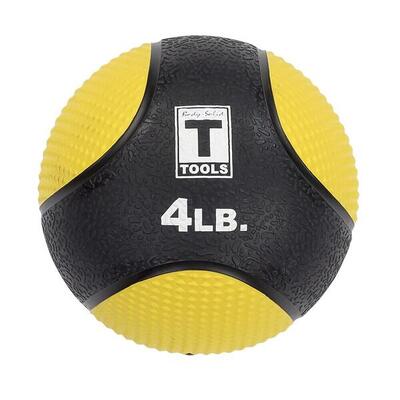 Body-solid medicine ball - medicijnbal - geel - 1,8 kg