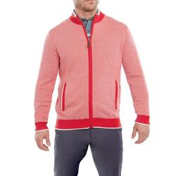 Veste de golf Footjoy pour homme, pull zippé et doublé, rouge