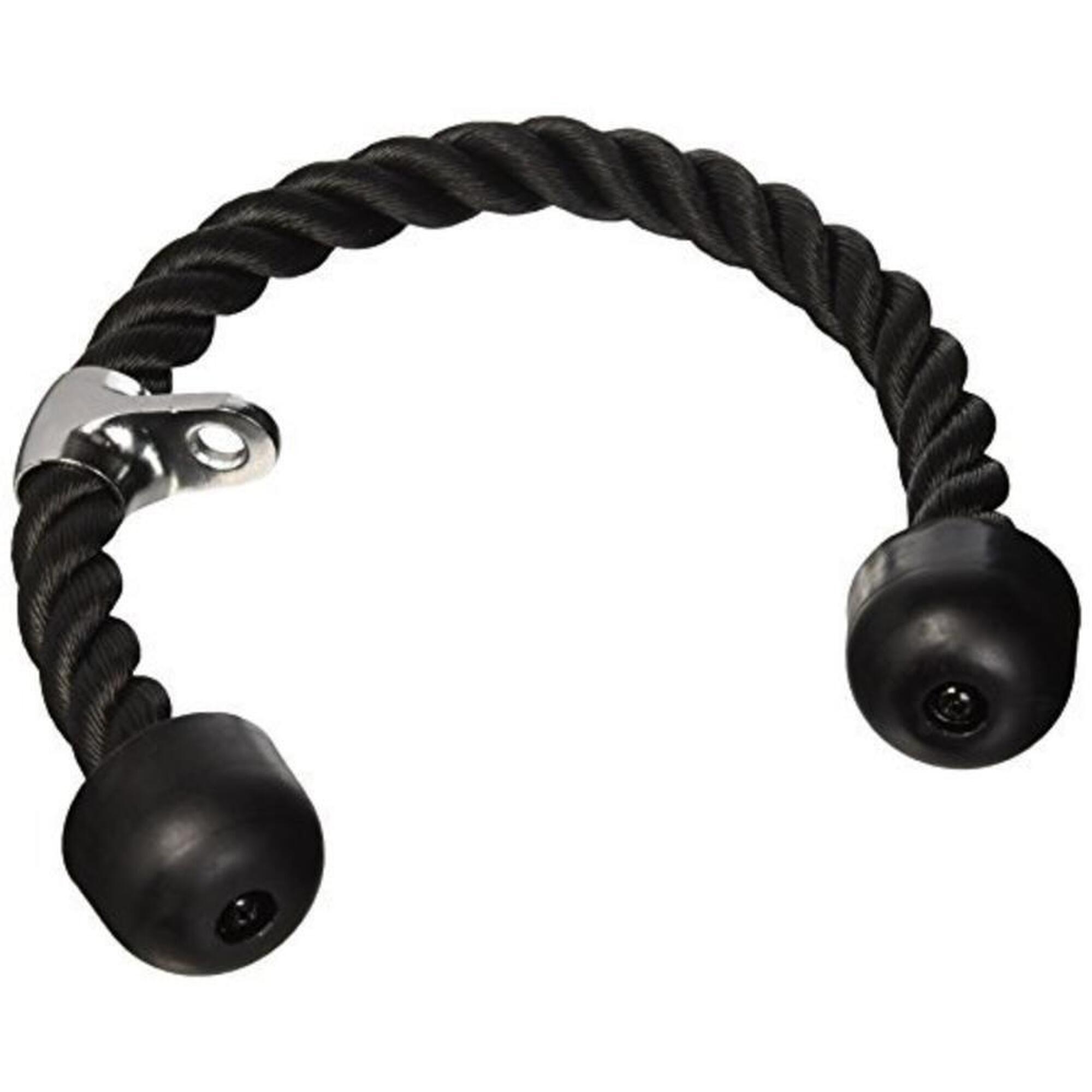 Toorx - Triceps Rope 85cm - Appareil À Charge Guidée - Noir - Taille Unique - Decathlon