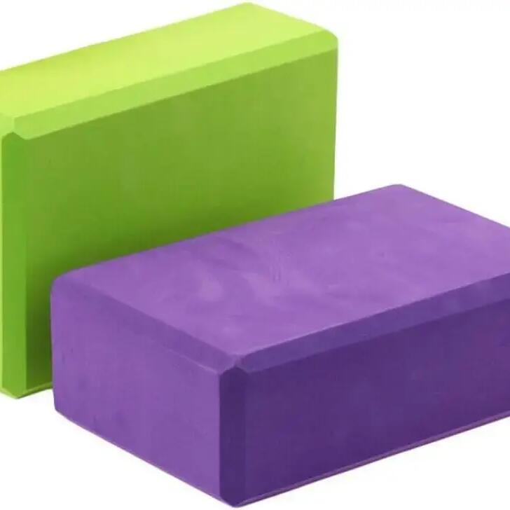 Set of 2 Yoga Bricks - Support Blocks for Yoga Practice FF