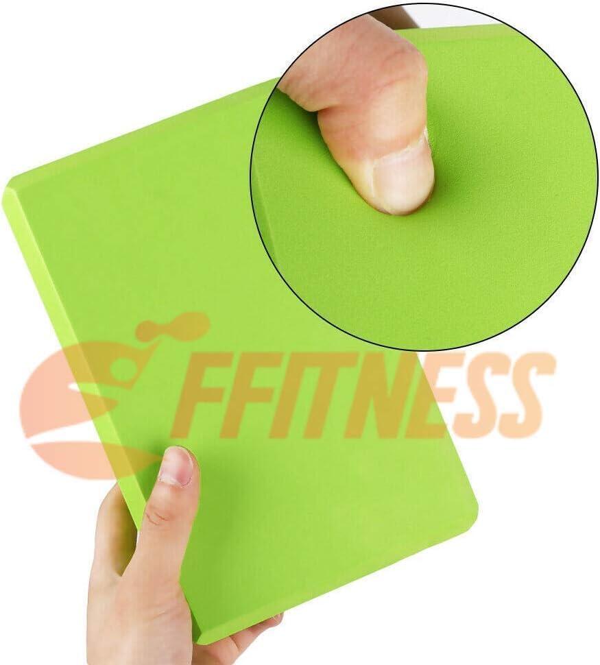 N° 2 Yoga Brick Mattoncini Blocchi di Supporto per la Pratica dello Yoga FF 3/5