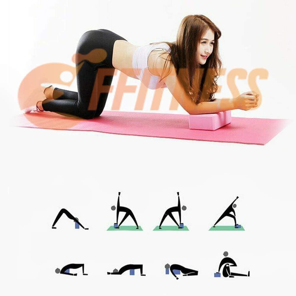 N° 2 Yoga Brick Mattoncini Blocchi di Supporto per la Pratica dello Yoga FF 5/5