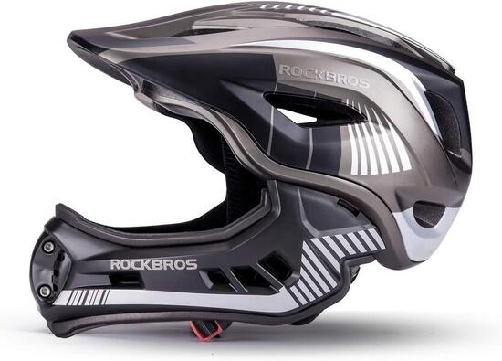 ROCKBROS Enfant Vélo Casque Intégral noir titane