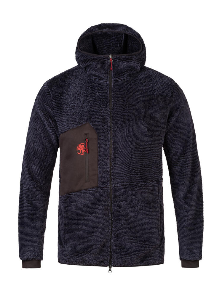 Sweat zippé homme Rafiki HULK dark navy polaire brossée léger et stretch 1/1