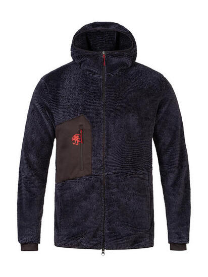 Sweat zippé homme Rafiki HULK dark navy polaire brossée léger et stretch