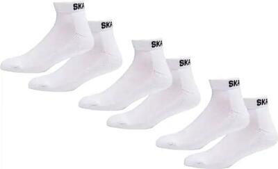 Skatepro enkelsokken 3-pack - wit - 43-45