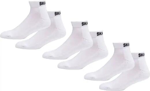 SkatePro Calzini alla Caviglia 3 Paia - Bianco - 43-45
