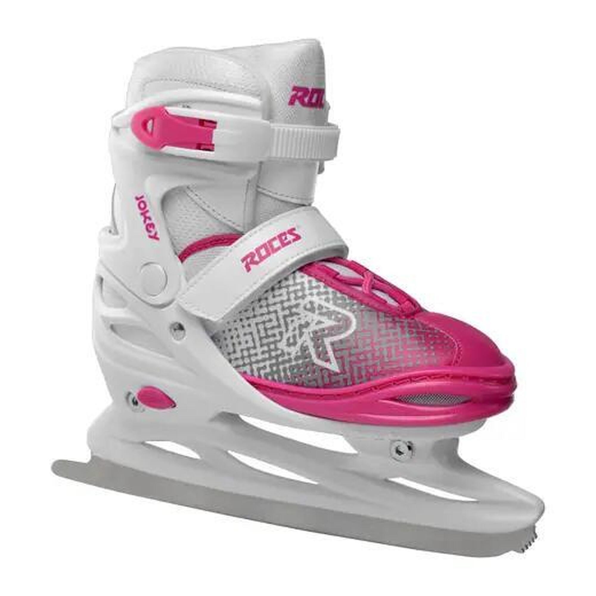 Roces Jokey ice 3.0 kinderschaatsen zwart/roze