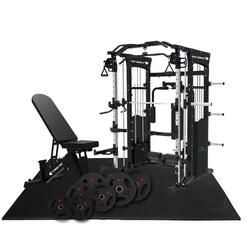 Multipower Premium Pack Elite Studio Pro avec banc, disques et sol