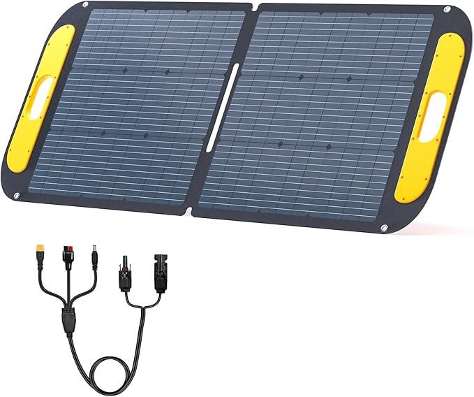 Panel solar portátil plegable VTOMAN 110W Certificación IP67 resistente al agua 7/7