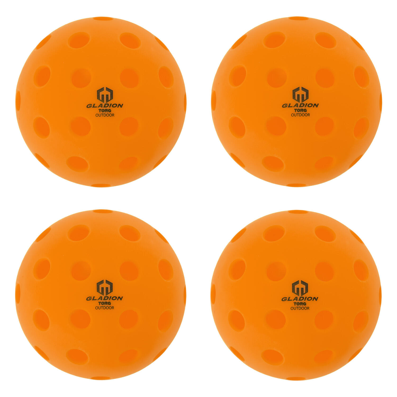 Conjunto de 4 bolas de pickleball TORQ Outdoor - Laranja 3/5