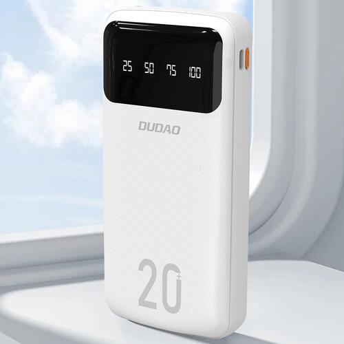 Baterie externă Dudao 20000 mAh, 3 cabluri integrate (K6Pro +)