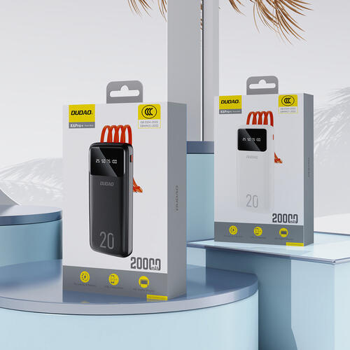 Batterie externe Dudao 20000 mAh, 3 câbles intégrés (K6Pro +) 7/7