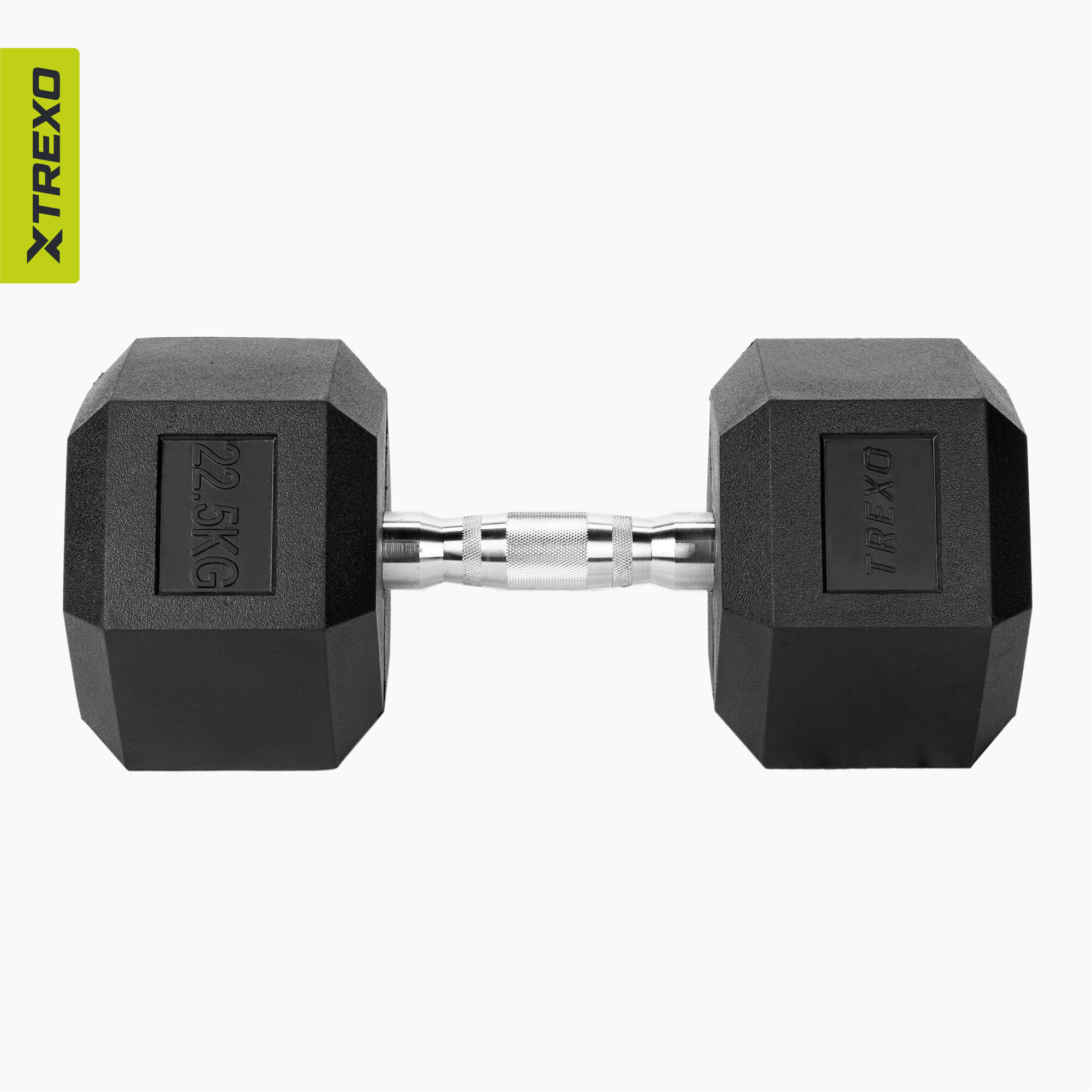 Hantel ogumowany XTREXO Hex 17.5 kg 6/7