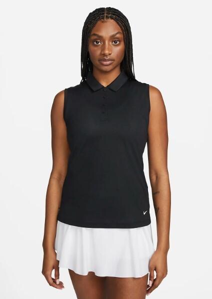 NIKE Nike Dry-Fit Victory Golfpoloshirt für Damen, Schwarz