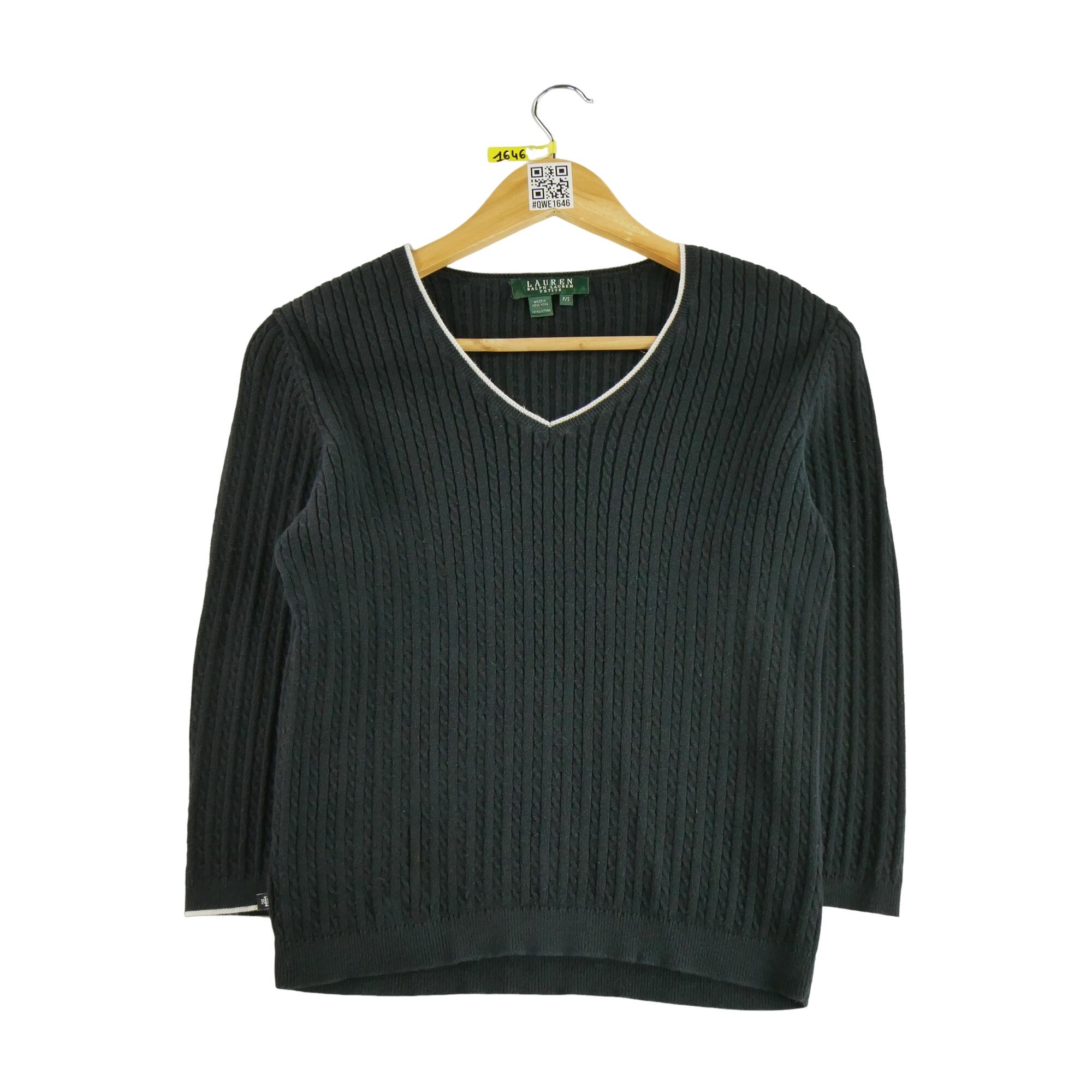 RALPH LAUREN Reconditionné - Pull Femme Noir - Bon État