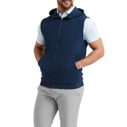 Gilet de golf Footjoy à capuche zippée pour homme, bleu marine