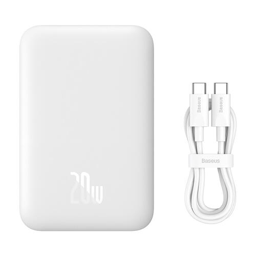 BASEUS Baseus Magnetic Mini Air PPCXM06A Power Bank 6000mAh 20W USB-C - Bianco