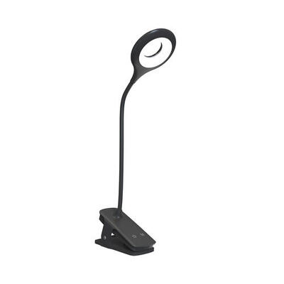 Wozinsky mini draadloze led leeslamp, clip + usb-c kabel - zwart