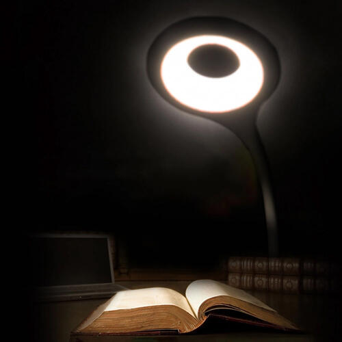 Mini lampe lecture LED sans fil Wozinsky, pince + câble USB-C - Noire 4/5