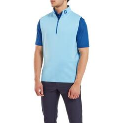 Gilet de golf Footjoy pour homme, demi-zip, bleu