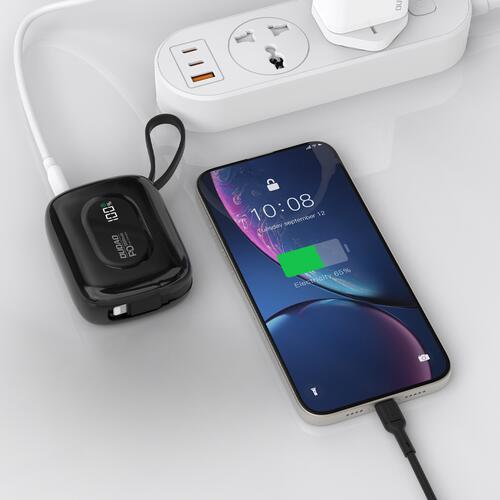 Batteria esterna Dudao K32 10000 mAh, USB-C/Lightning - Nero 6/7