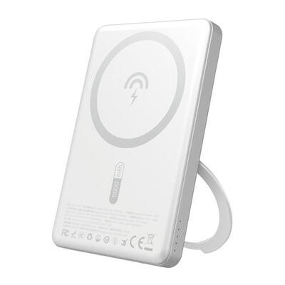Dudao k28s 20w pd 5000mah magsafe-batterij + houder - zilver